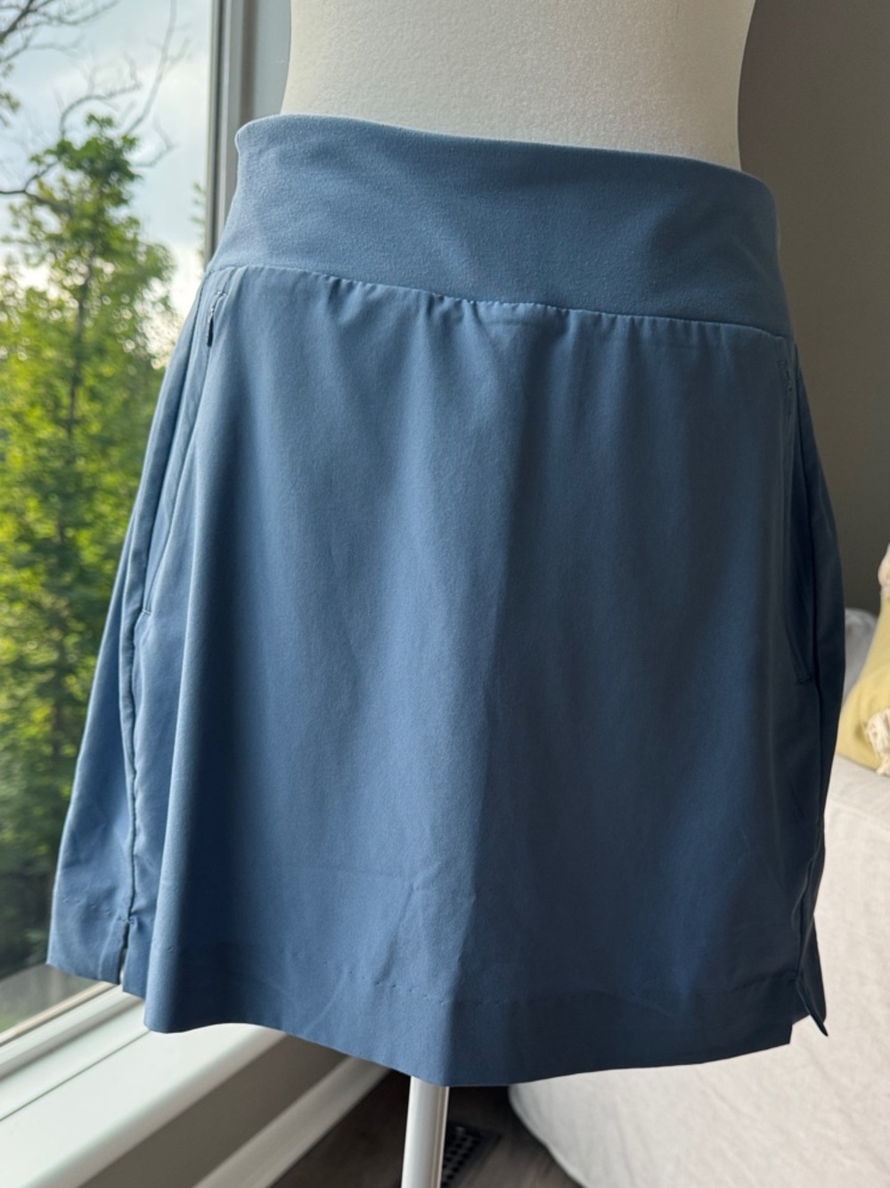 Athleta Slate Blue Athletic Skort with Wide Waistband
